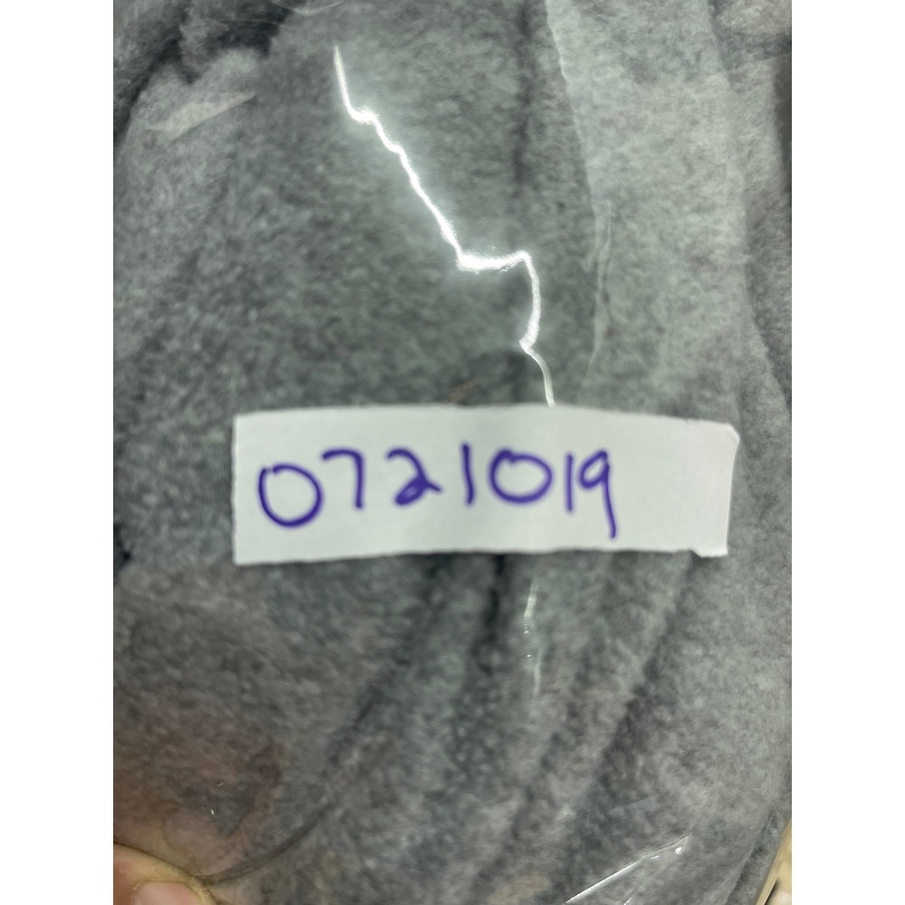 Quacker Factory Christmas Dog Fleece Sweatshirt XL Gray V-Neck Holiday Pullover - Picture 5 of 5